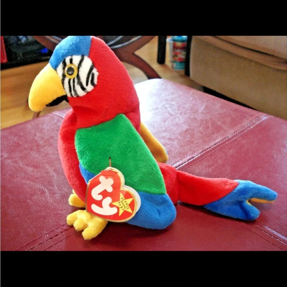 Ty Vibrant Parrot Plush with Red, Green, and Blue new rare 1998